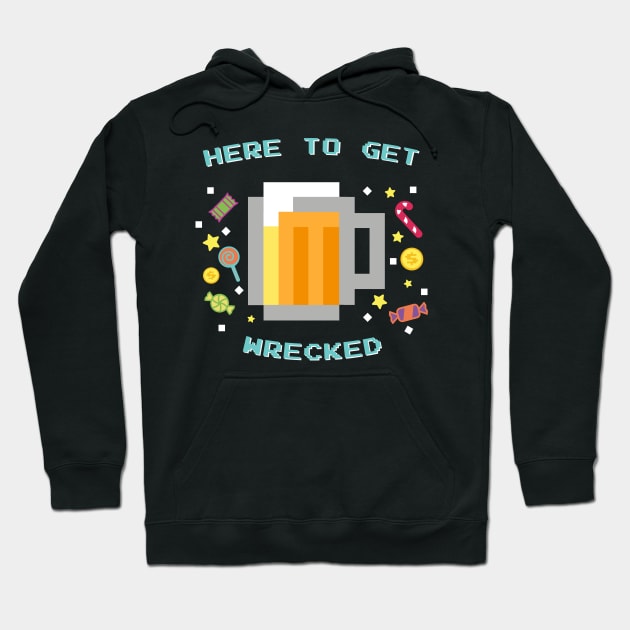 Beer Wrecked Hoodie by Spinningarrowco